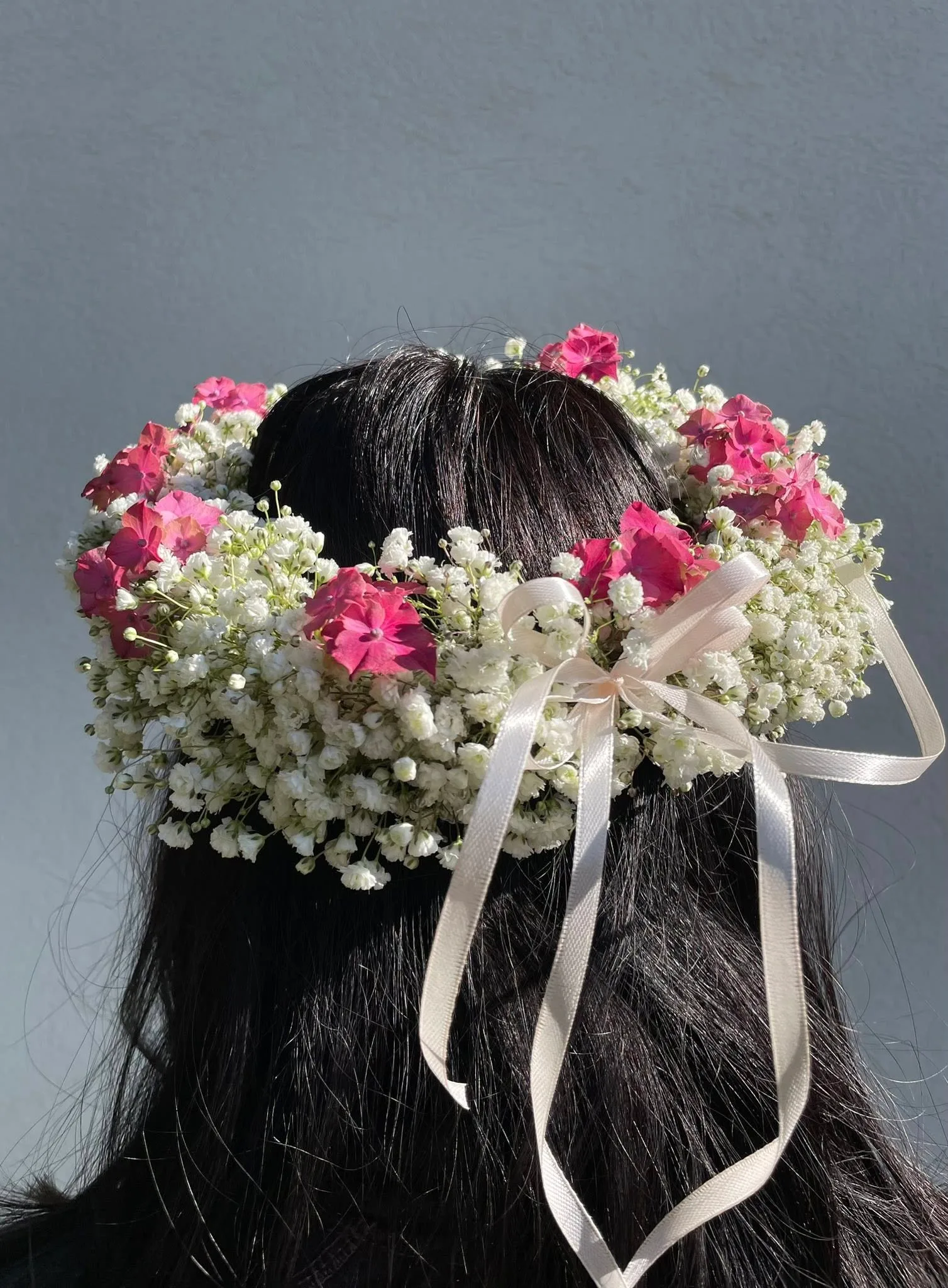 Blushing Bride & Pink Hydrangea Petite Bouquet 2